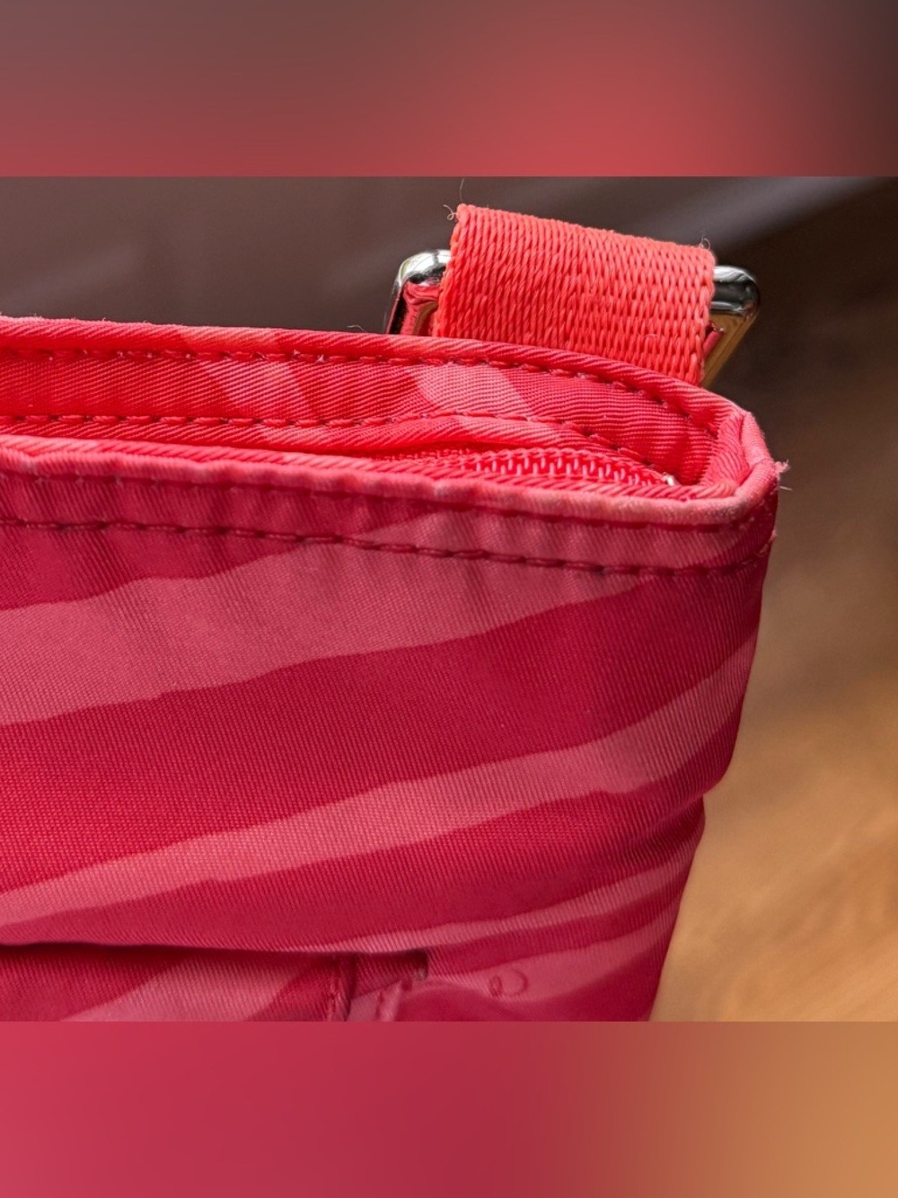 Coach Devin Zebra Pattern Nylon Crossbody Bag F77541 - Picture 13 of 13